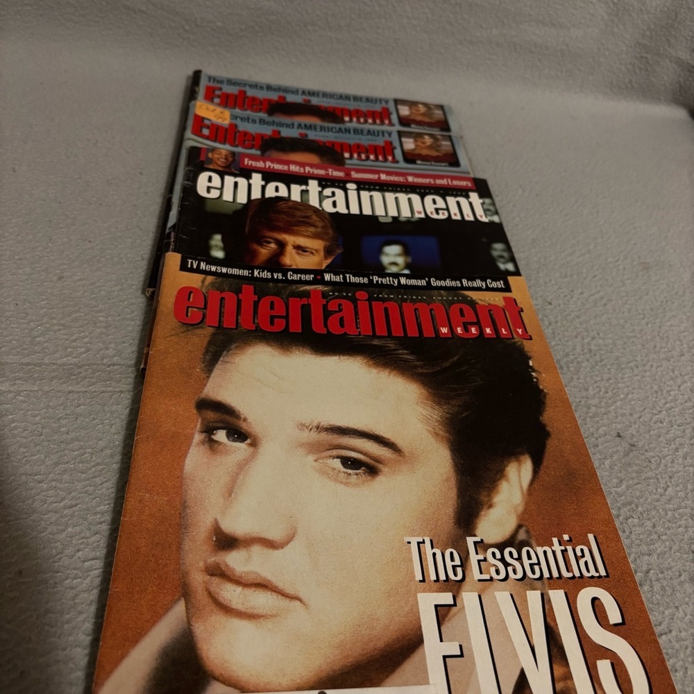 Four Vintage Entertainment Weekly Magazine Collection from the 1990’s